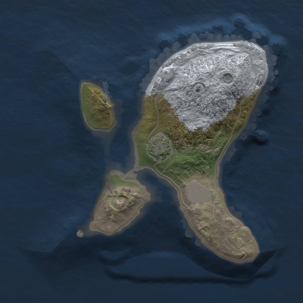 Rust Map: Procedural Map, Size: 1700, Seed: 756469181, 2 Monuments