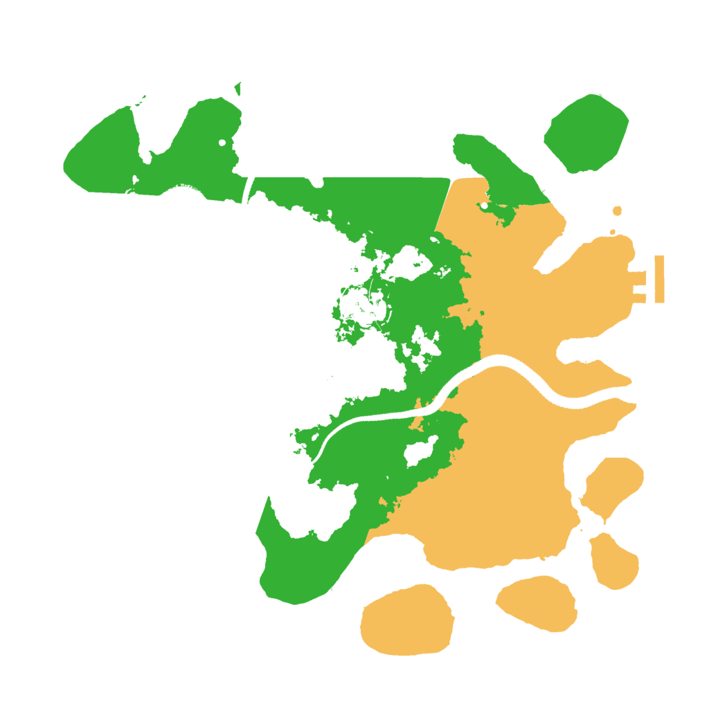 Biome Rust Map: Procedural Map, Size: 3000, Seed: 86922