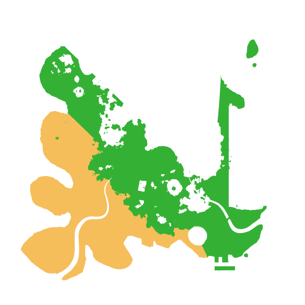 Biome Rust Map: Procedural Map, Size: 3000, Seed: 14881