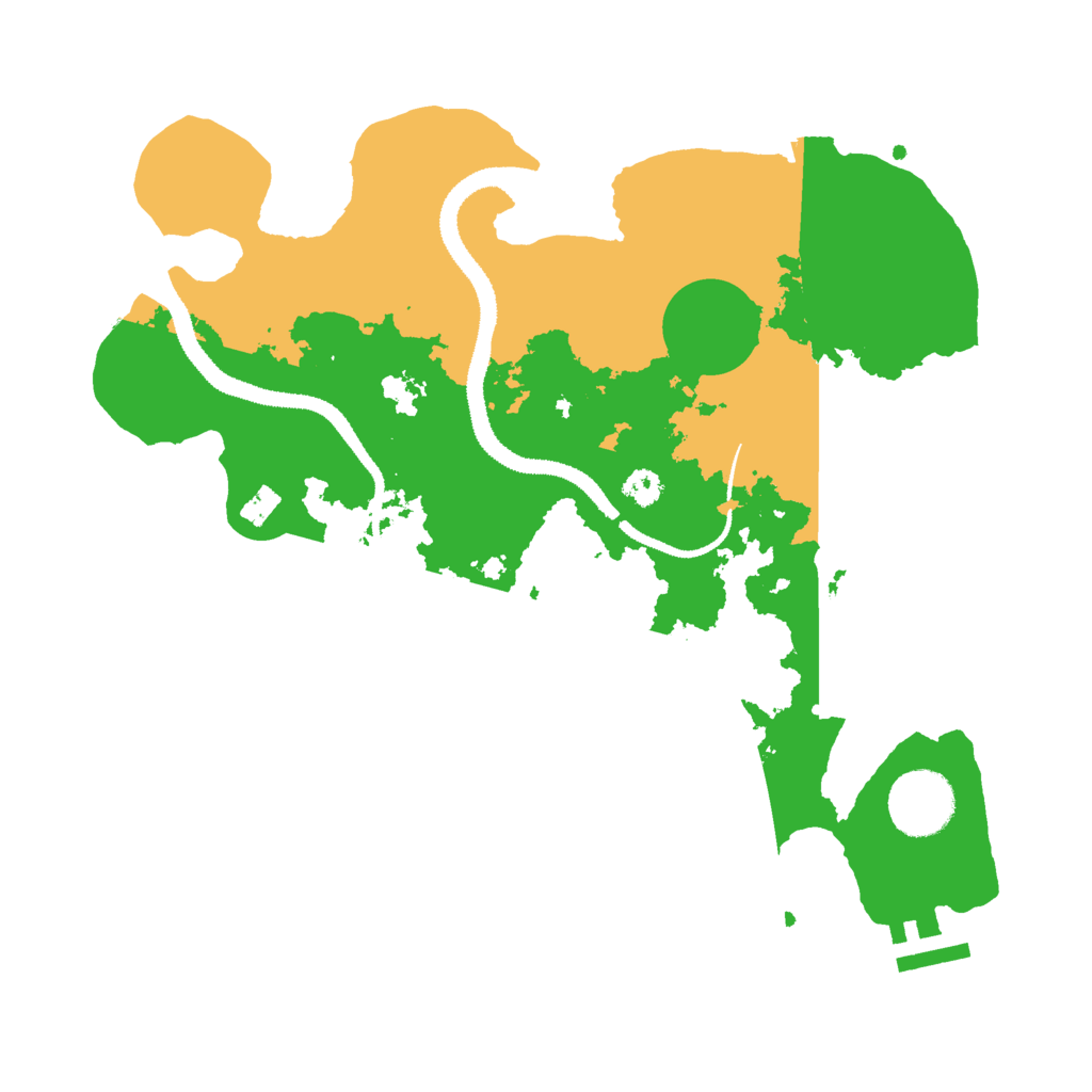 Biome Rust Map: Procedural Map, Size: 3000, Seed: 18416