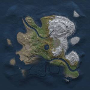 Thumbnail Rust Map: Procedural Map, Size: 2500, Seed: 1578943, 4 Monuments