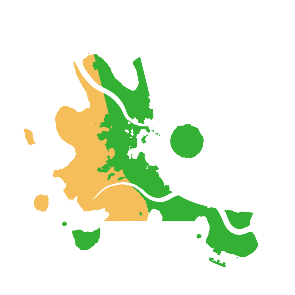 Biome Rust Map: Procedural Map, Size: 2500, Seed: 1578943