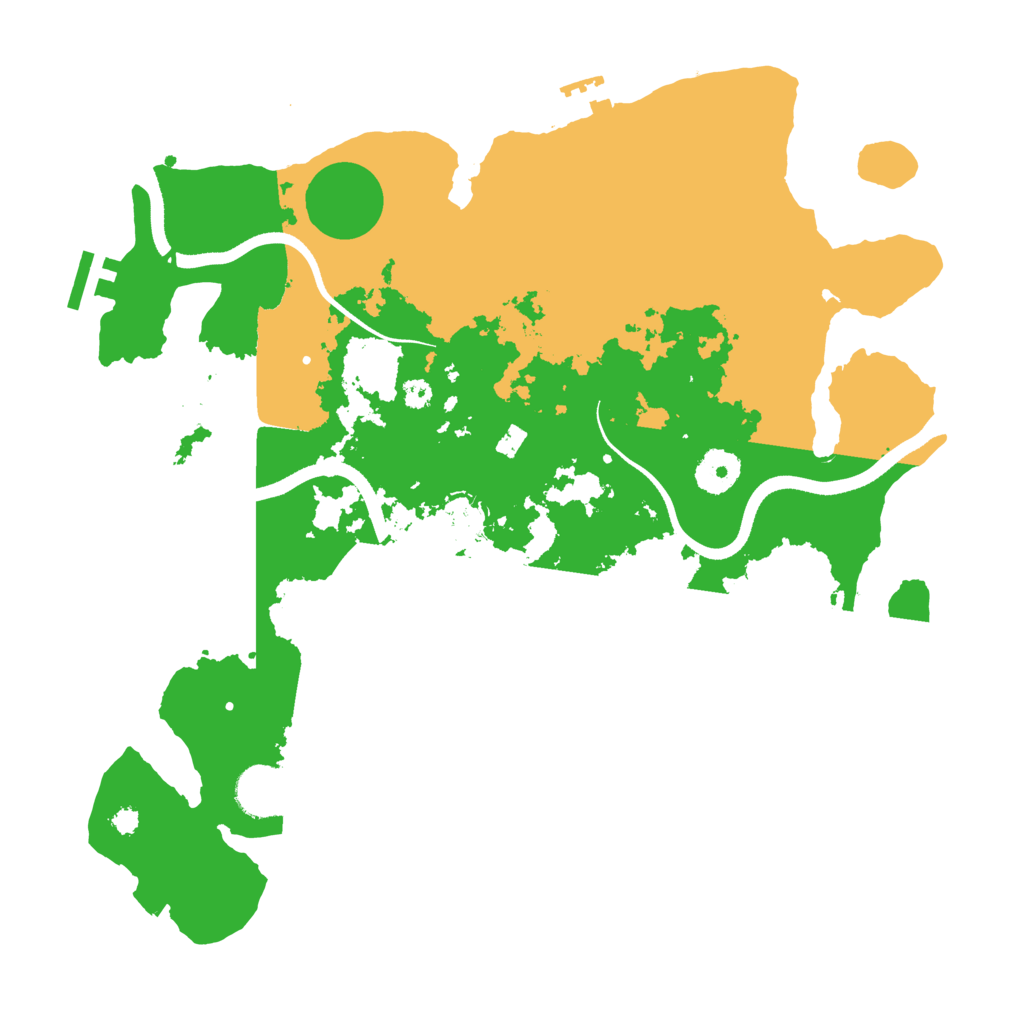 Biome Rust Map: Procedural Map, Size: 3500, Seed: 242999522