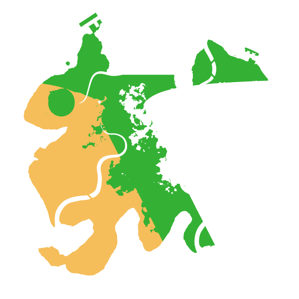 Biome Rust Map: Procedural Map, Size: 3000, Seed: 1017593891