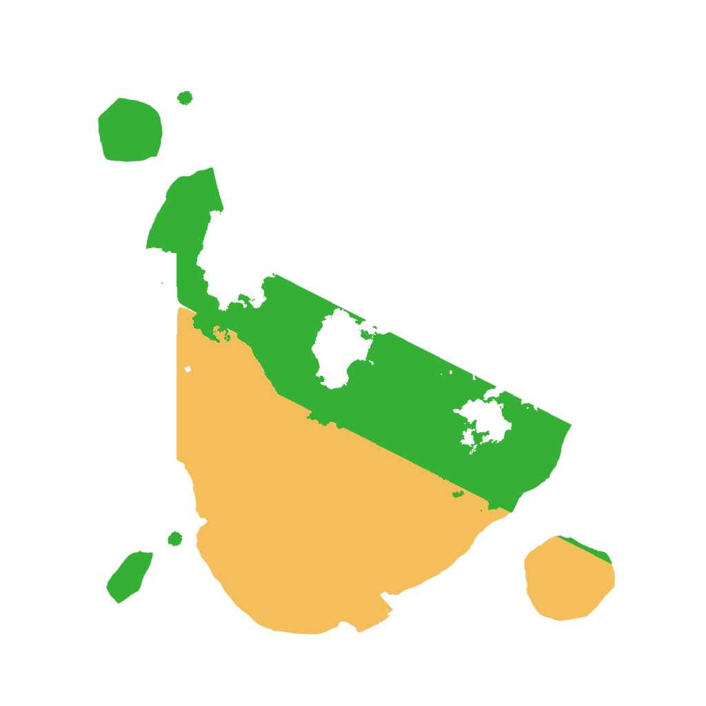 Biome Rust Map: Procedural Map, Size: 2000, Seed: 696538232