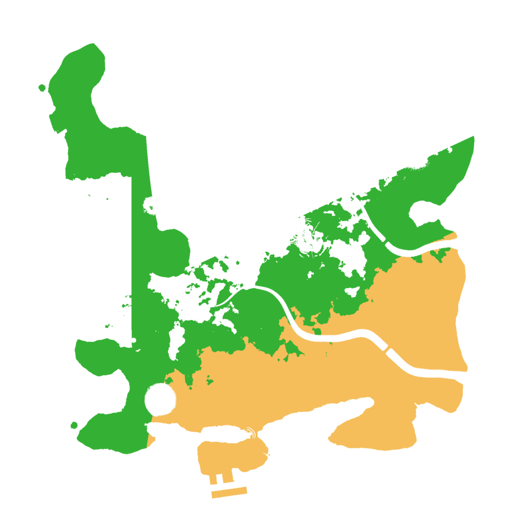 Biome Rust Map: Procedural Map, Size: 3000, Seed: 17496