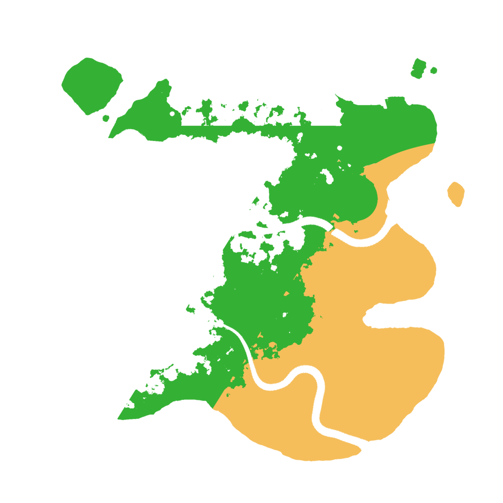 Biome Rust Map: Procedural Map, Size: 3000, Seed: 23515