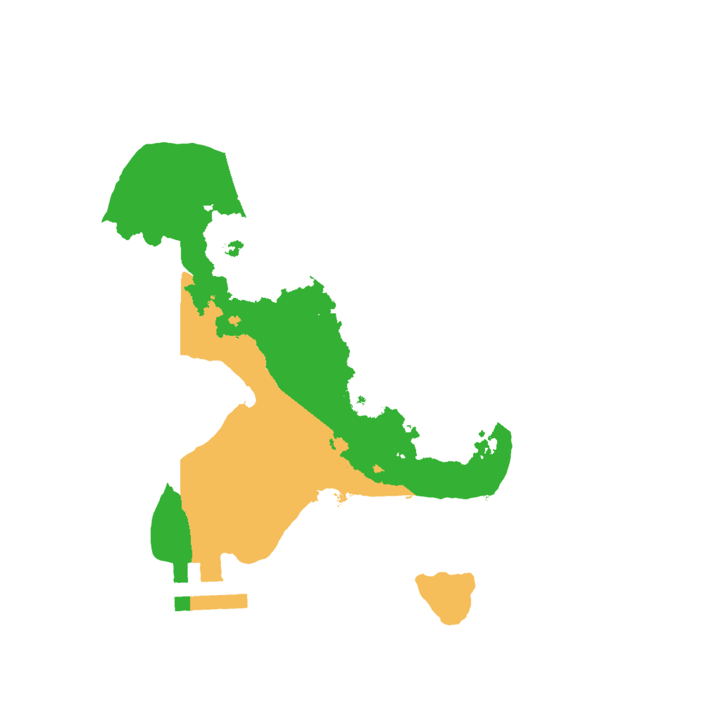 Biome Rust Map: Procedural Map, Size: 2000, Seed: 1140589522