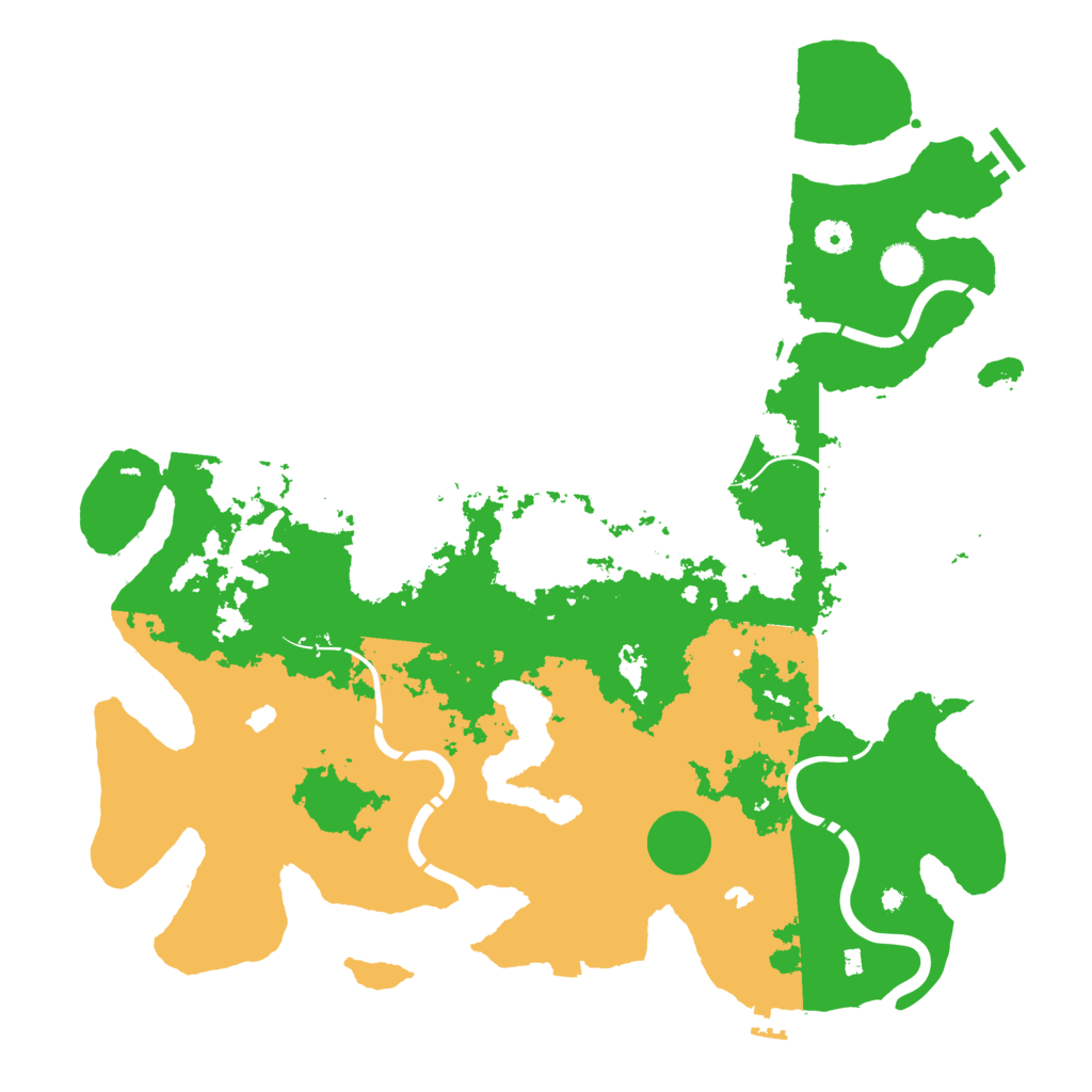 Biome Rust Map: Procedural Map, Size: 4500, Seed: 28480727