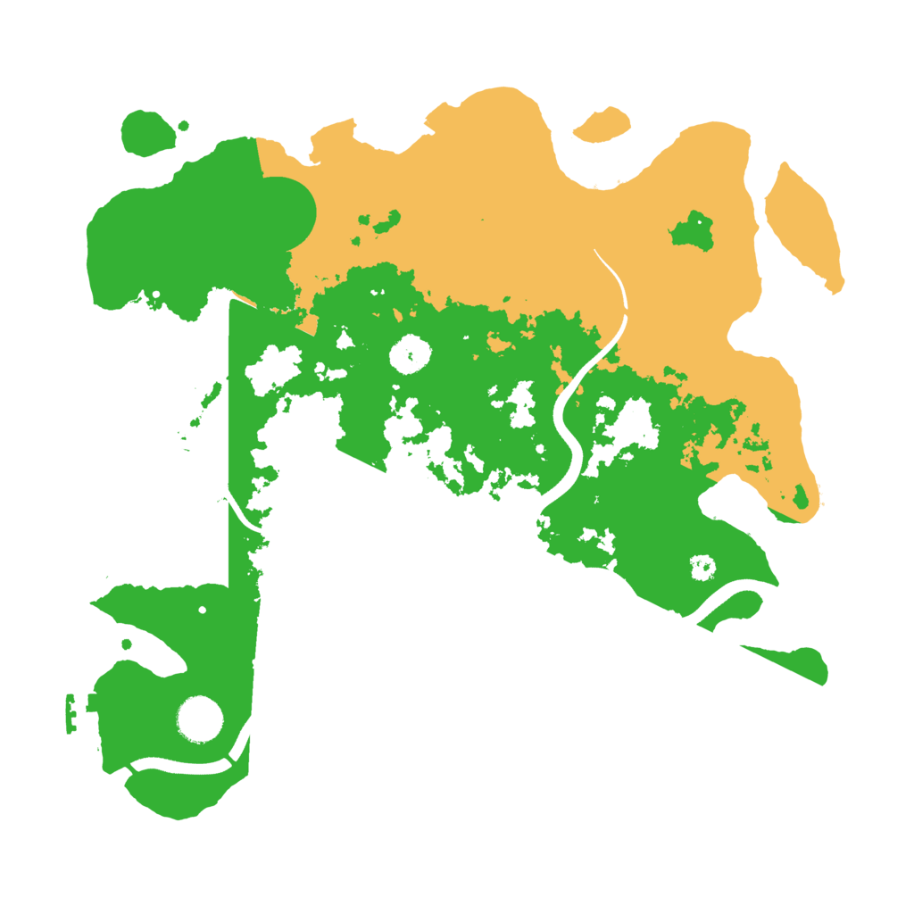 Biome Rust Map: Procedural Map, Size: 3500, Seed: 961568419