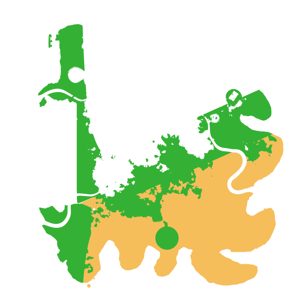 Biome Rust Map: Procedural Map, Size: 3500, Seed: 1653241915