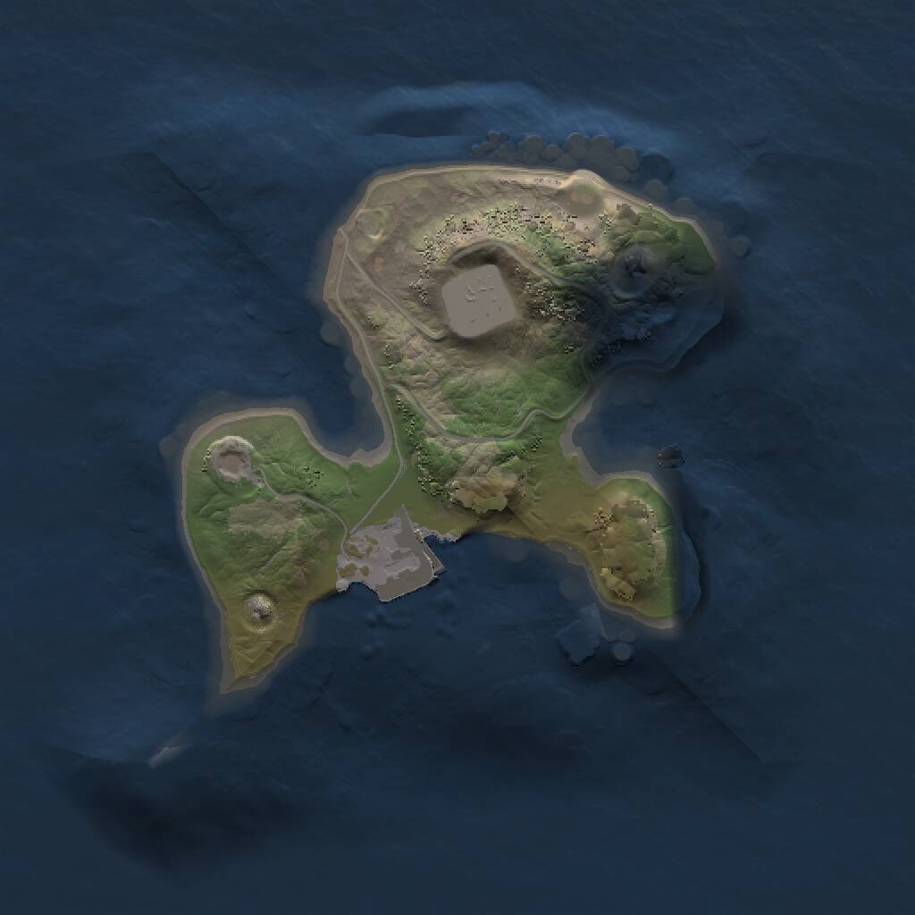 Rust Map: Procedural Map, Size: 1500, Seed: 288241915, 1 Monuments