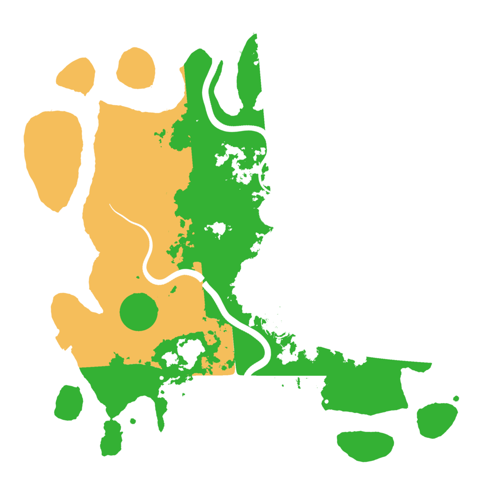 Biome Rust Map: Procedural Map, Size: 3500, Seed: 658193918