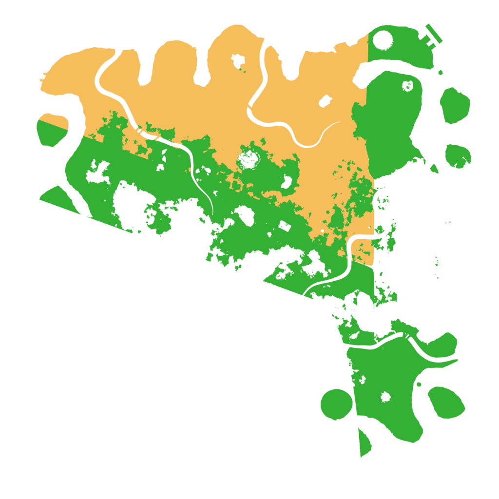 Biome Rust Map: Procedural Map, Size: 4500, Seed: 562315