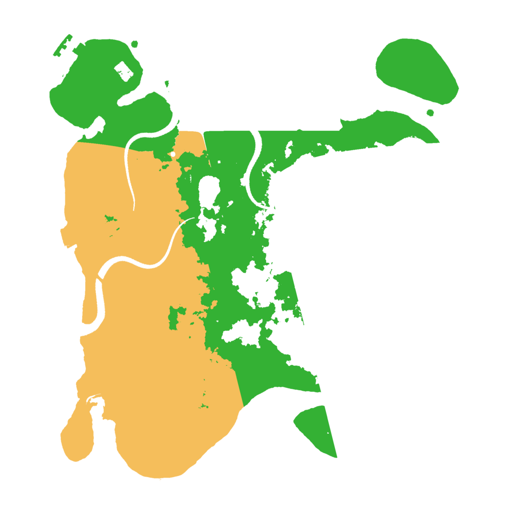 Biome Rust Map: Procedural Map, Size: 3000, Seed: 578302269