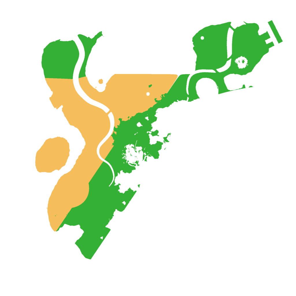 Biome Rust Map: Procedural Map, Size: 2500, Seed: 6879