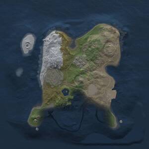Thumbnail Rust Map: Procedural Map, Size: 2000, Seed: 1339, 4 Monuments