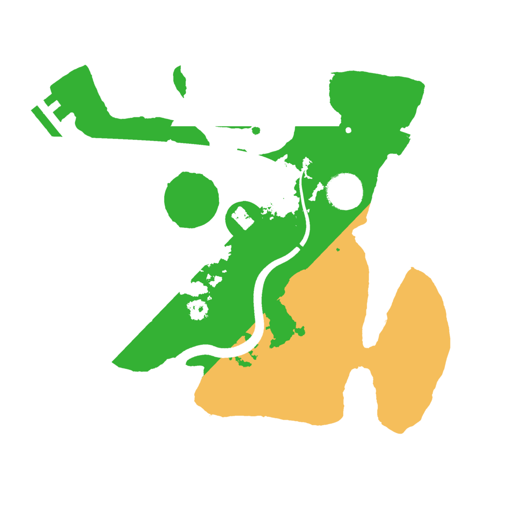 Biome Rust Map: Procedural Map, Size: 2500, Seed: 19867