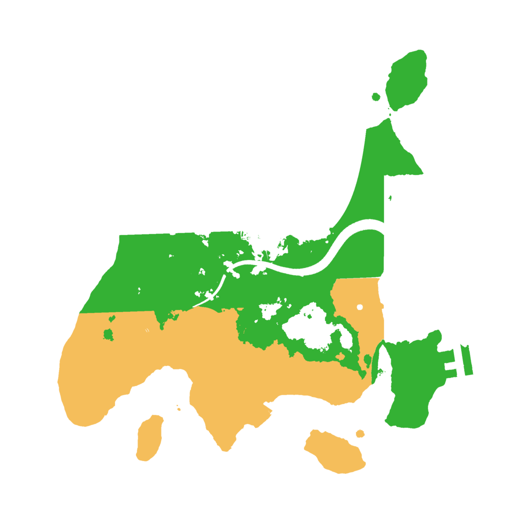 Biome Rust Map: Procedural Map, Size: 2500, Seed: 4009