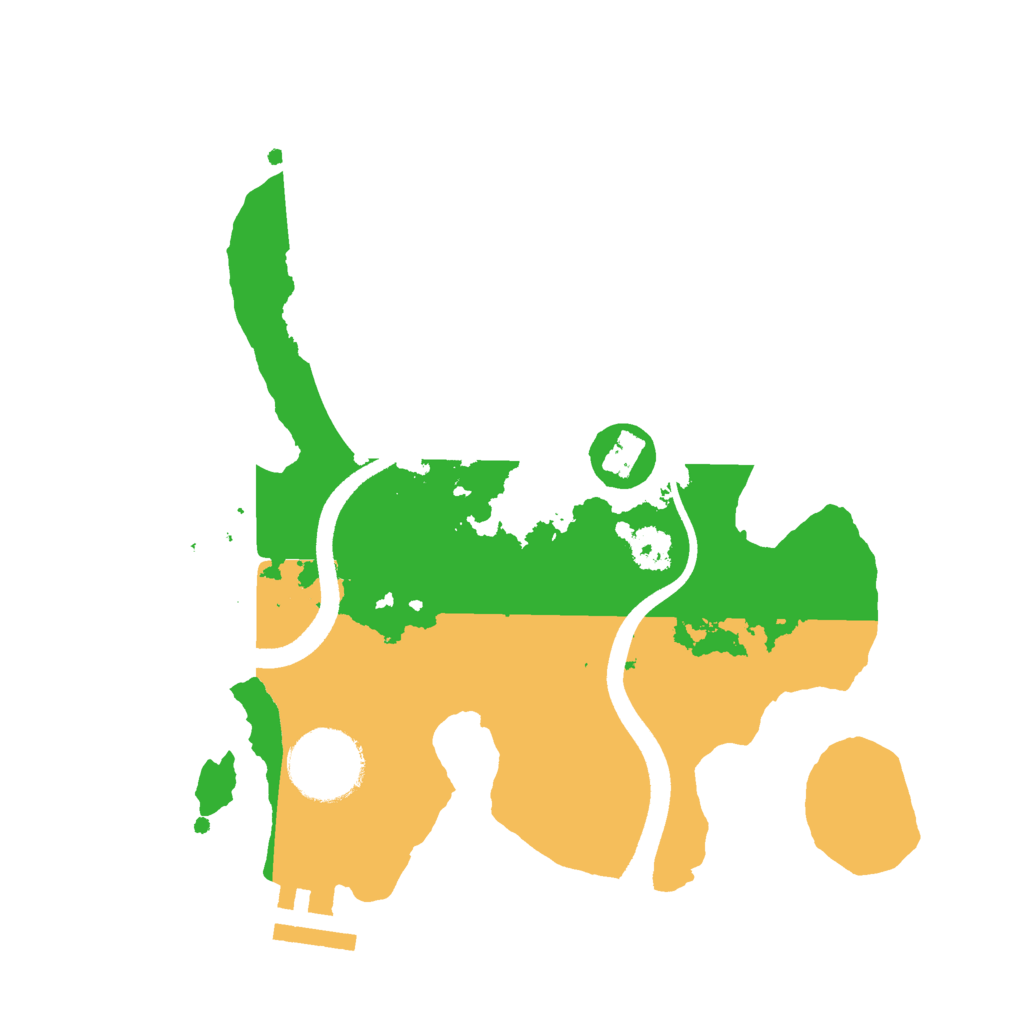 Biome Rust Map: Procedural Map, Size: 2500, Seed: 10185