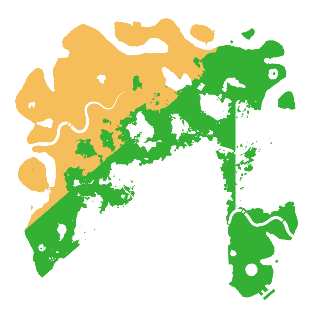 Biome Rust Map: Procedural Map, Size: 4500, Seed: 415442276