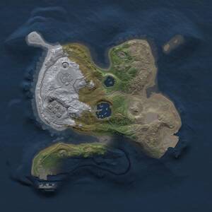 Thumbnail Rust Map: Procedural Map, Size: 2000, Seed: 767879754, 5 Monuments