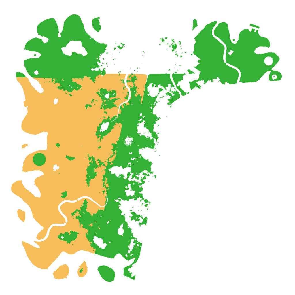 Biome Rust Map: Procedural Map, Size: 6000, Seed: 1345678101