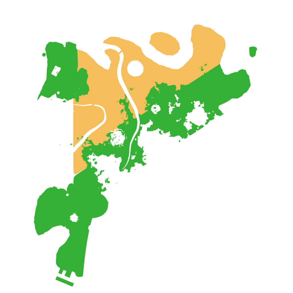 Biome Rust Map: Procedural Map, Size: 3200, Seed: 4315115