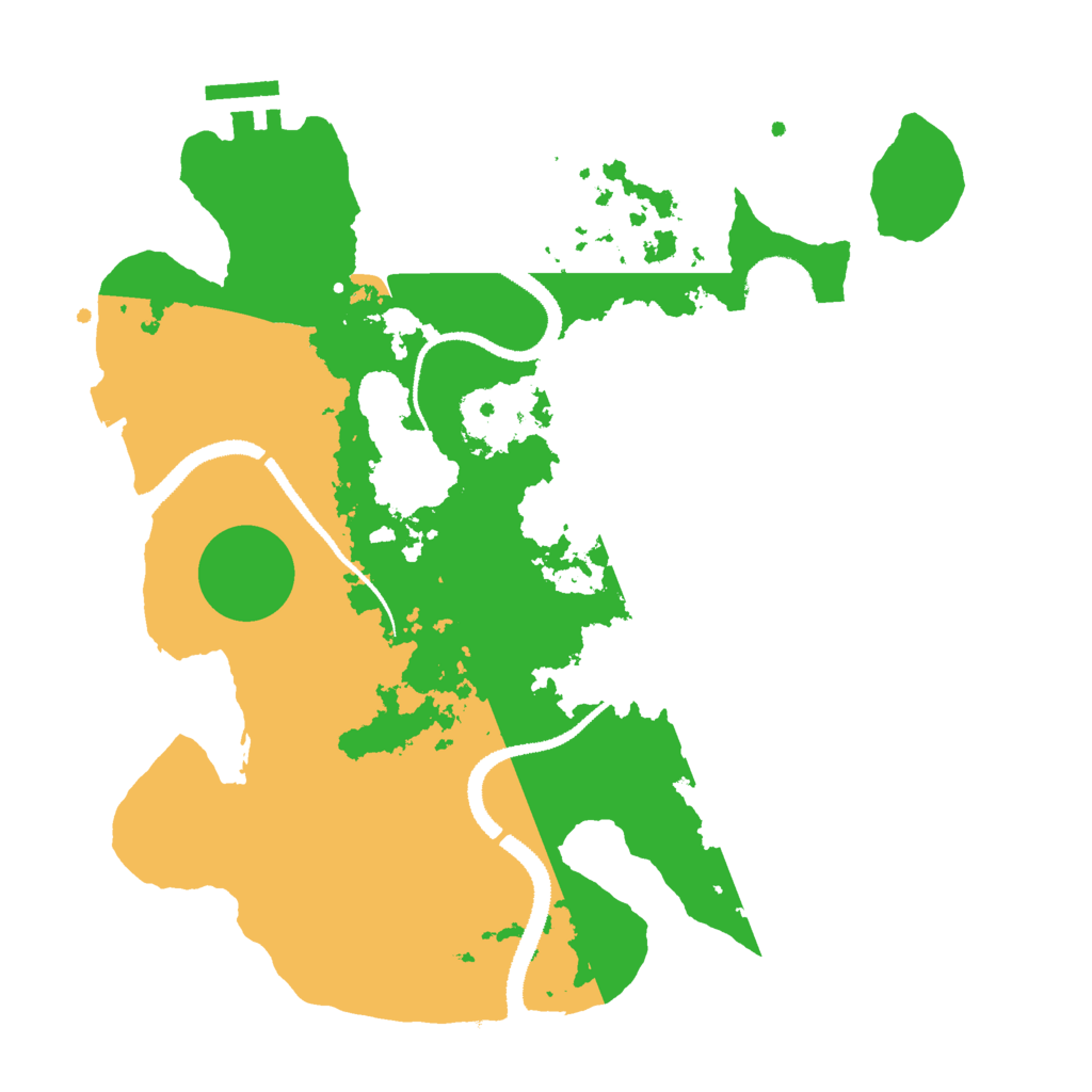Biome Rust Map: Procedural Map, Size: 3000, Seed: 72735