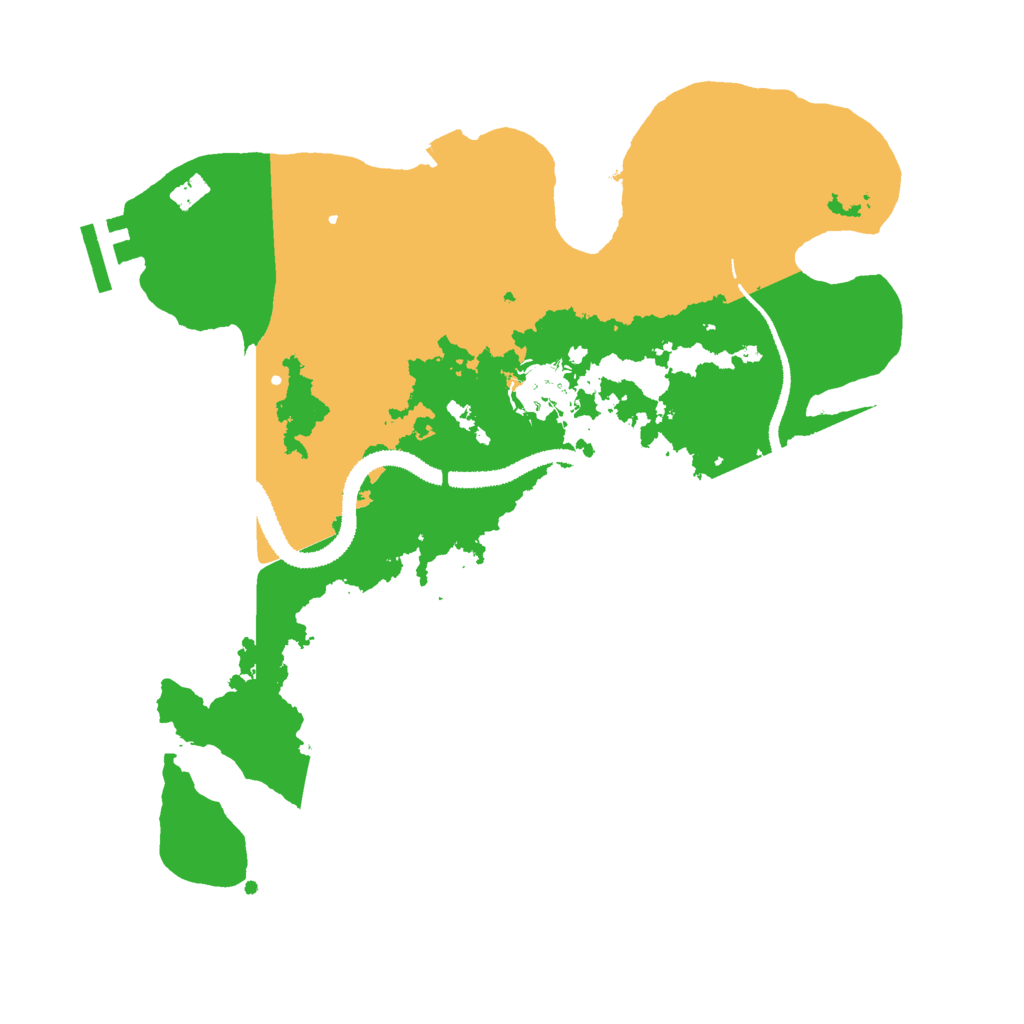 Biome Rust Map: Procedural Map, Size: 3000, Seed: 27570