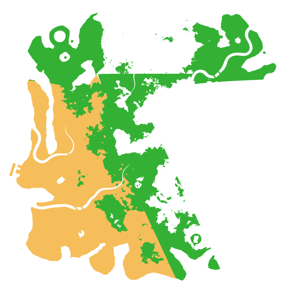 Biome Rust Map: Procedural Map, Size: 4500, Seed: 395399502