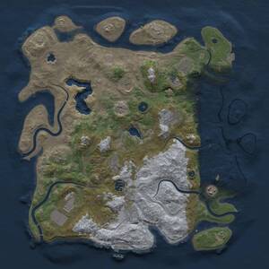 Thumbnail Rust Map: Procedural Map, Size: 4250, Seed: 2031153012, 15 Monuments
