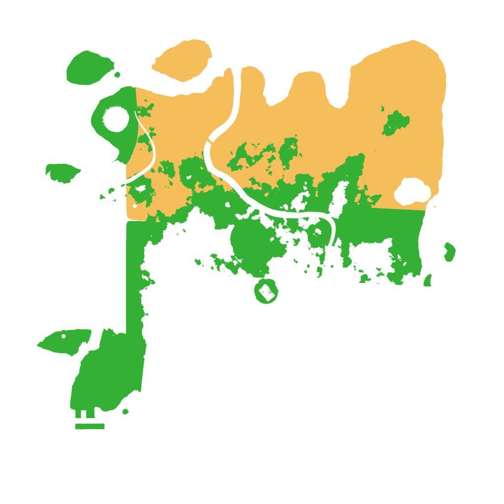 Biome Rust Map: Procedural Map, Size: 3500, Seed: 1092248401