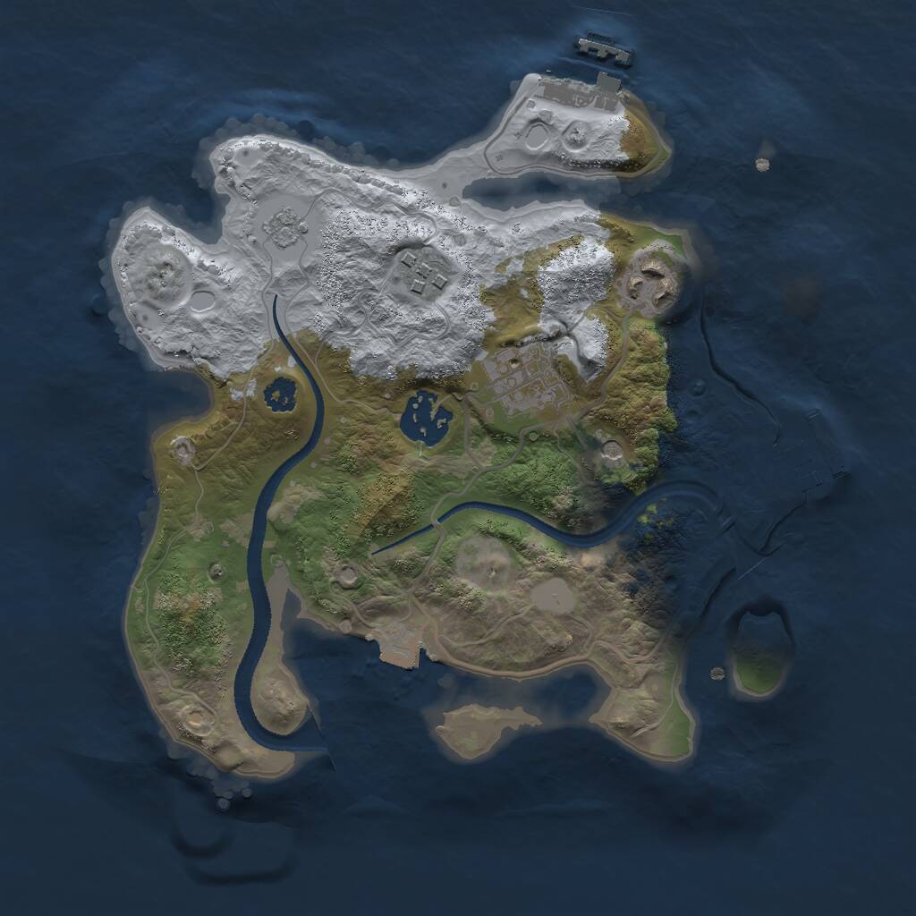 Rust Map: Procedural Map, Size: 2700, Seed: 1774353708, 9 Monuments