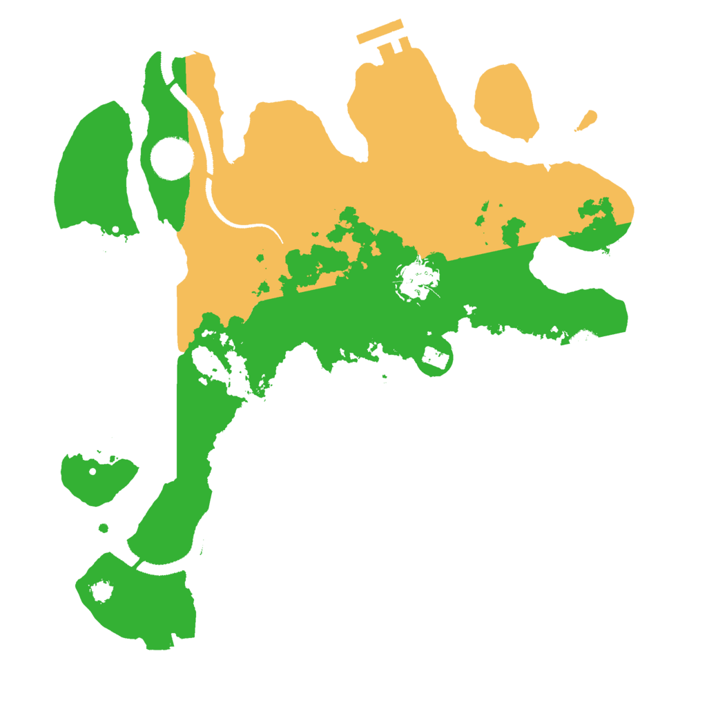 Biome Rust Map: Procedural Map, Size: 3000, Seed: 384726