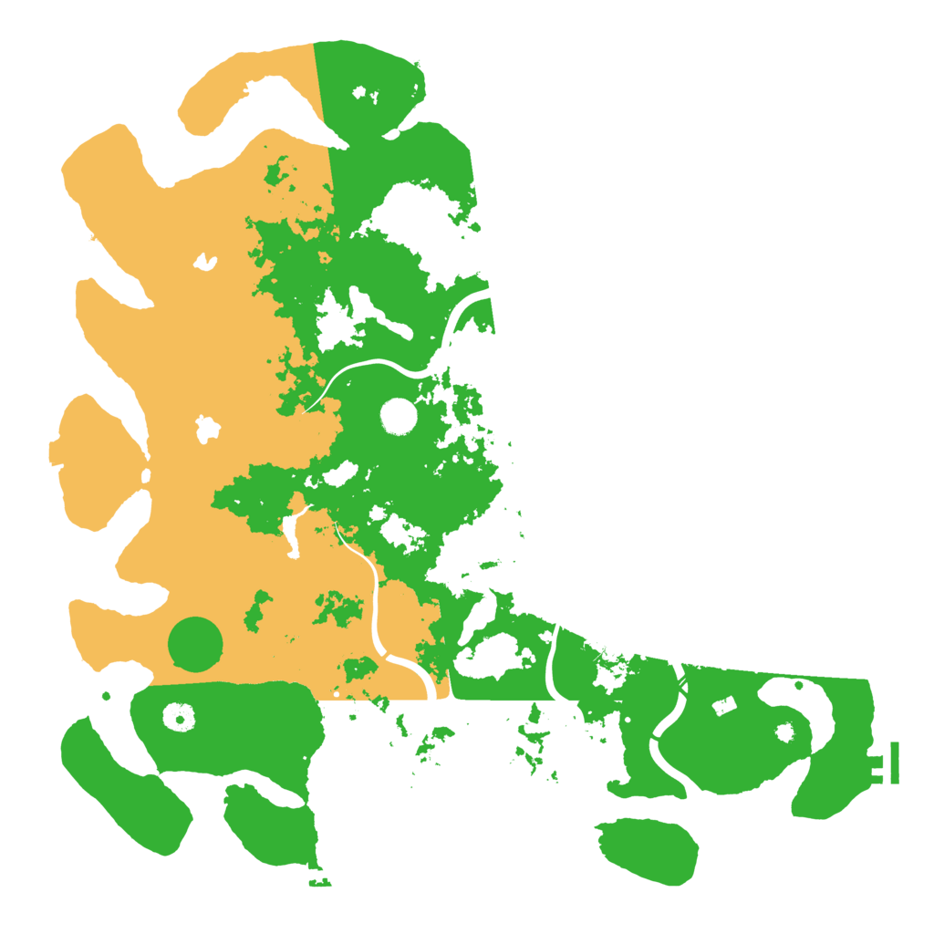 Biome Rust Map: Procedural Map, Size: 4500, Seed: 34563452