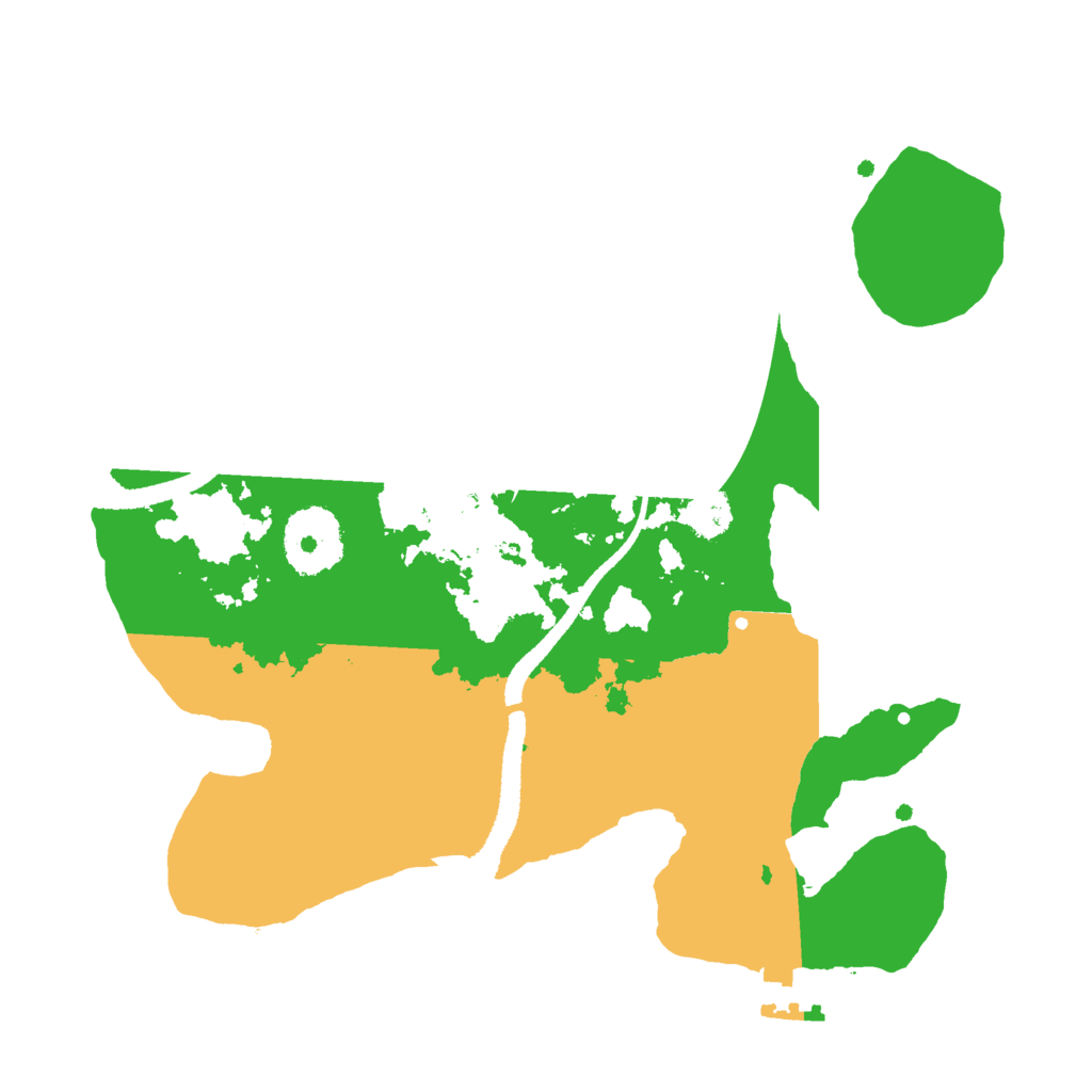 Biome Rust Map: Procedural Map, Size: 2600, Seed: 215447