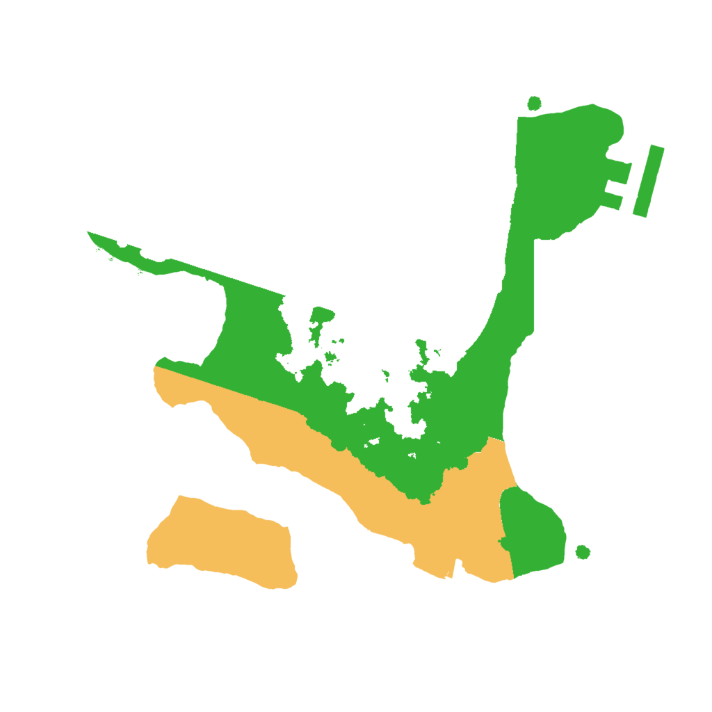 Biome Rust Map: Procedural Map, Size: 2000, Seed: 512341