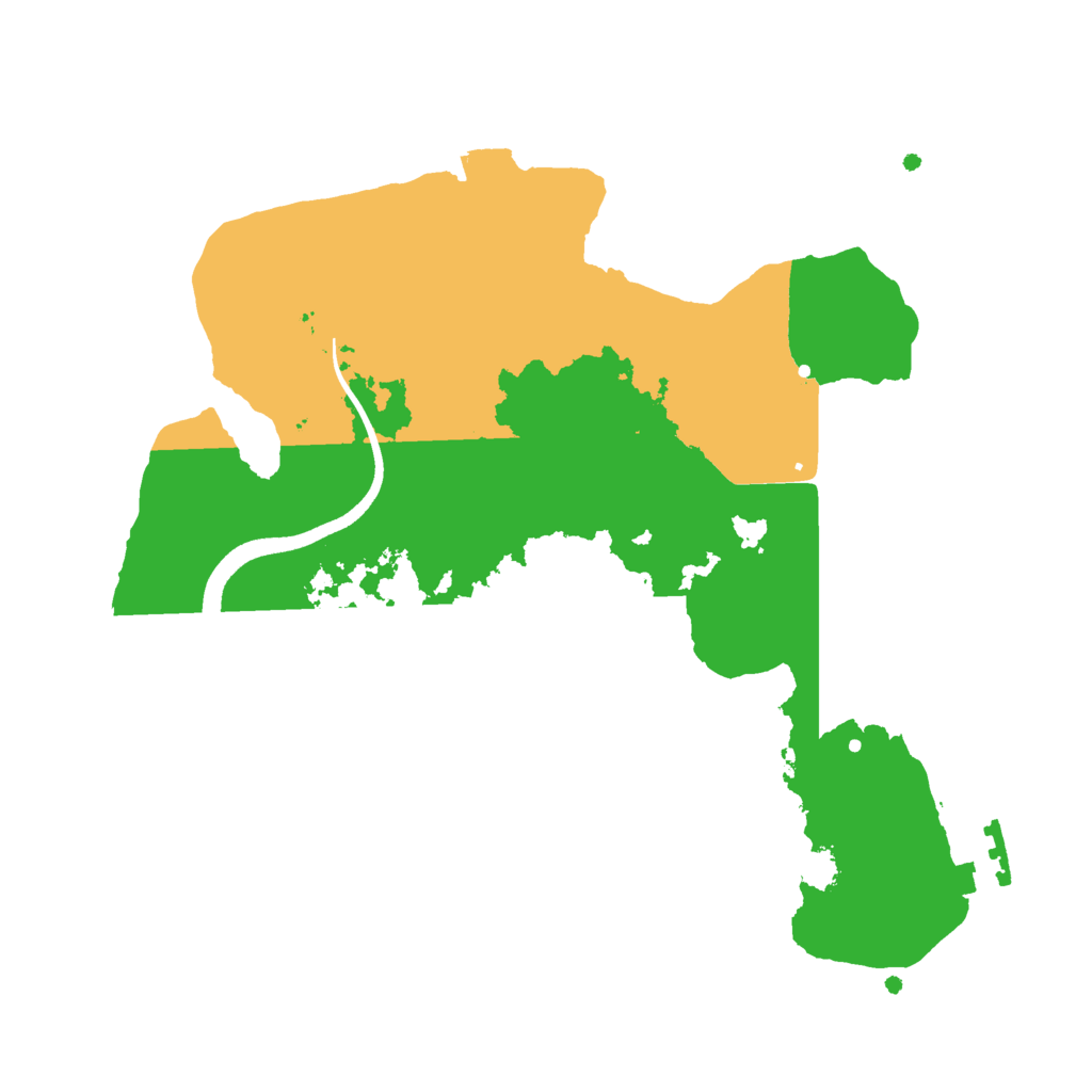 Biome Rust Map: Procedural Map, Size: 2500, Seed: 1069339326