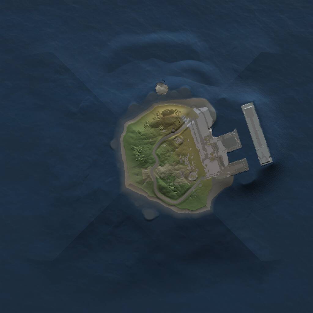 Rust Map: Procedural Map, Size: 1000, Seed: 348479526, 2 Monuments