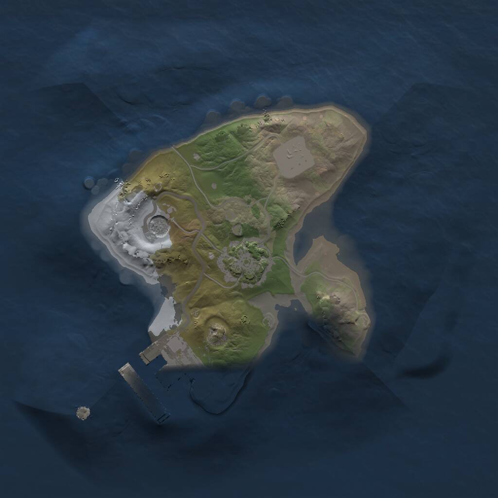 Rust Map: Procedural Map, Size: 1500, Seed: 462966784, 4 Monuments