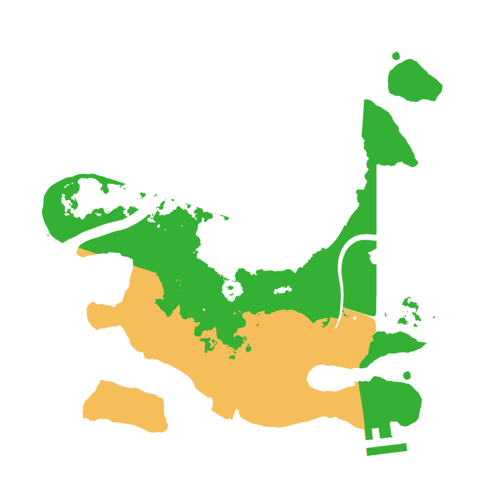 Biome Rust Map: Procedural Map, Size: 2500, Seed: 512341