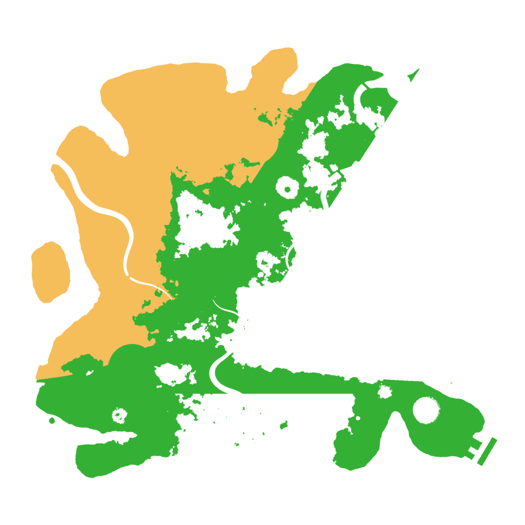 Biome Rust Map: Procedural Map, Size: 3500, Seed: 5614