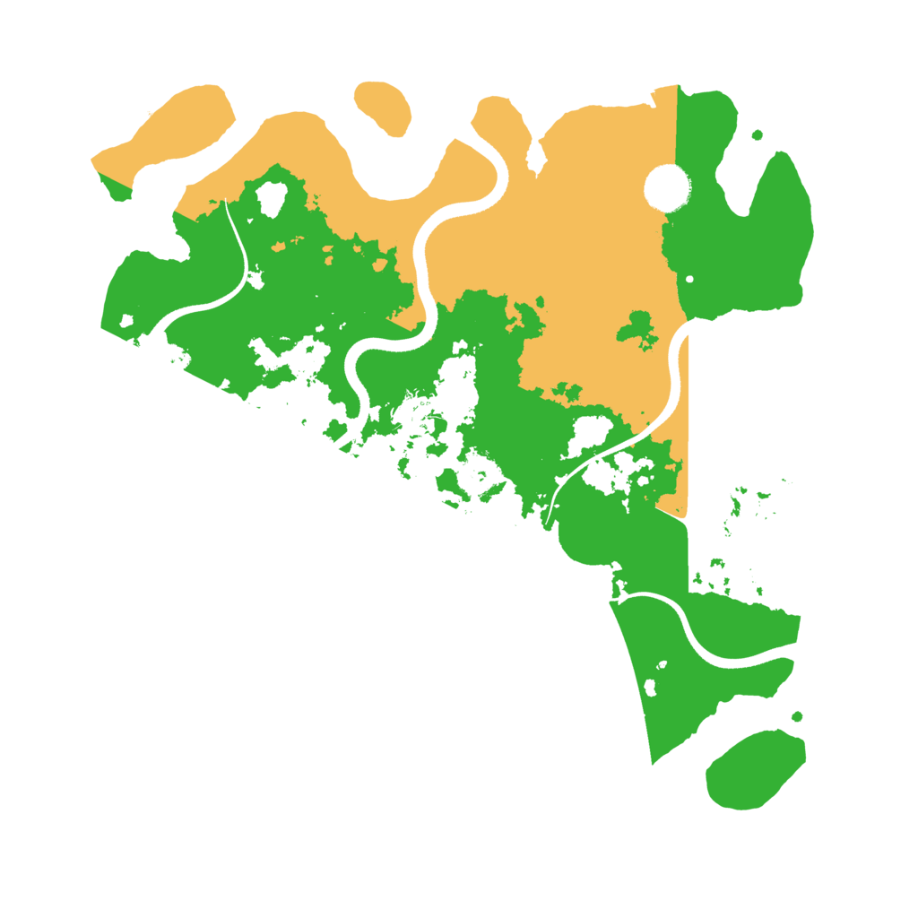 Biome Rust Map: Procedural Map, Size: 3500, Seed: 20540