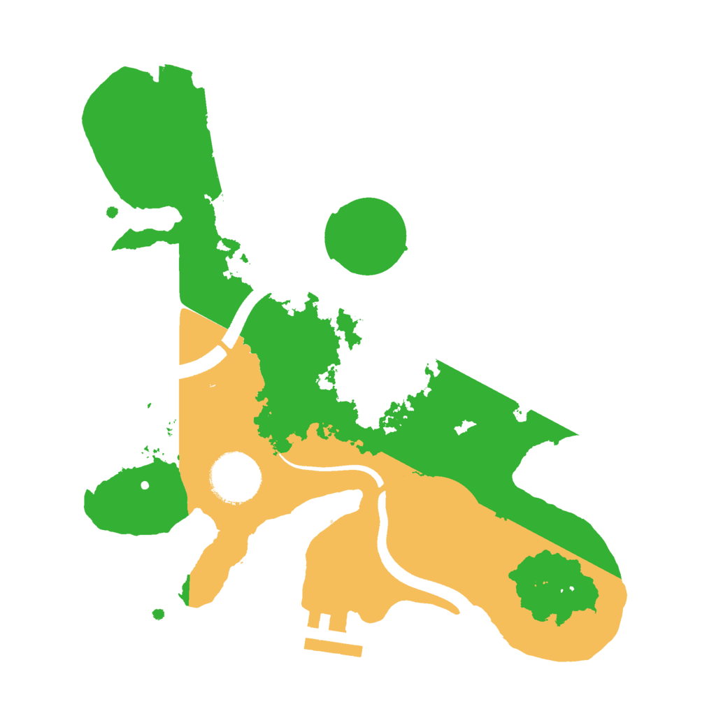 Biome Rust Map: Procedural Map, Size: 2500, Seed: 1438600991