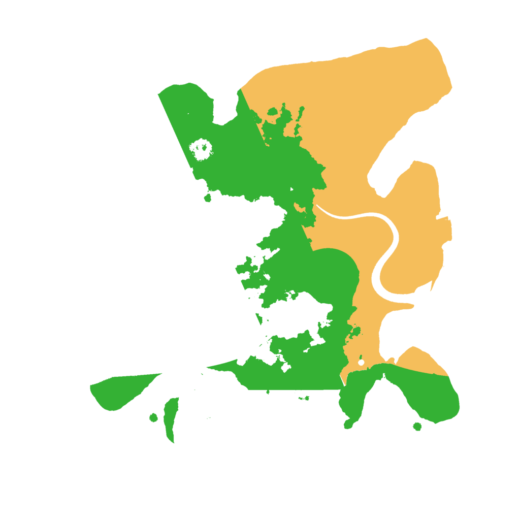 Biome Rust Map: Procedural Map, Size: 2500, Seed: 1913669073