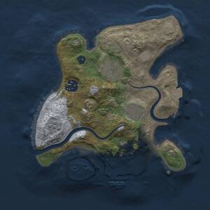 Thumbnail Rust Map: Procedural Map, Size: 2500, Seed: 1913669073, 8 Monuments