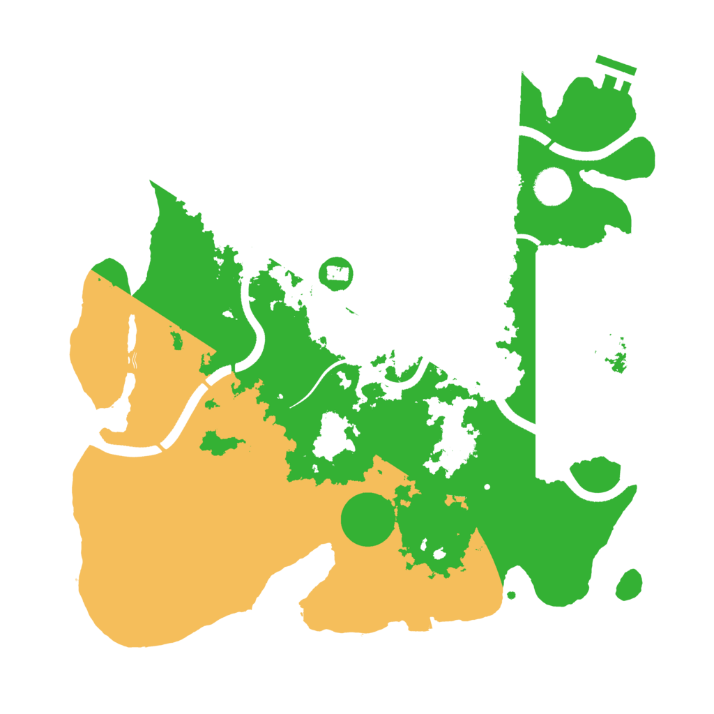 Biome Rust Map: Procedural Map, Size: 3500, Seed: 2034564161