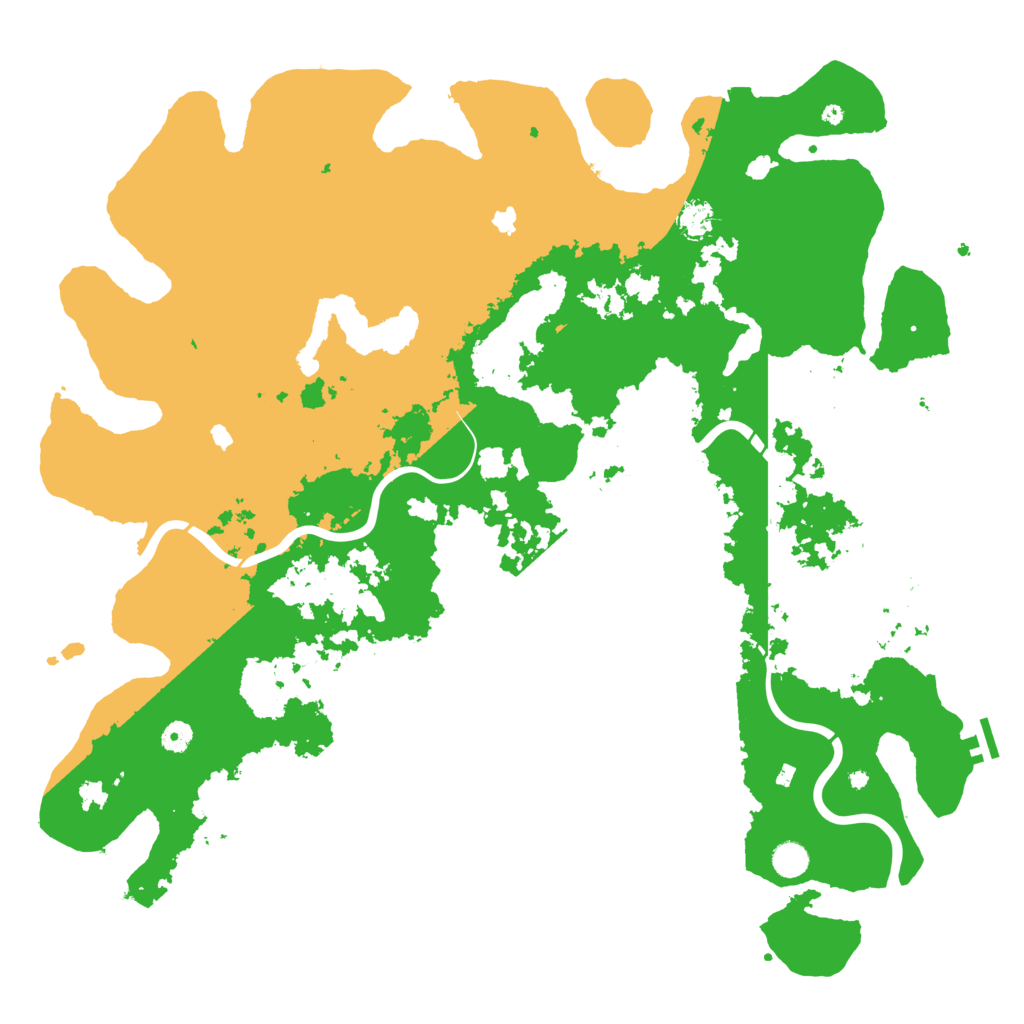 Biome Rust Map: Procedural Map, Size: 5000, Seed: 43543213
