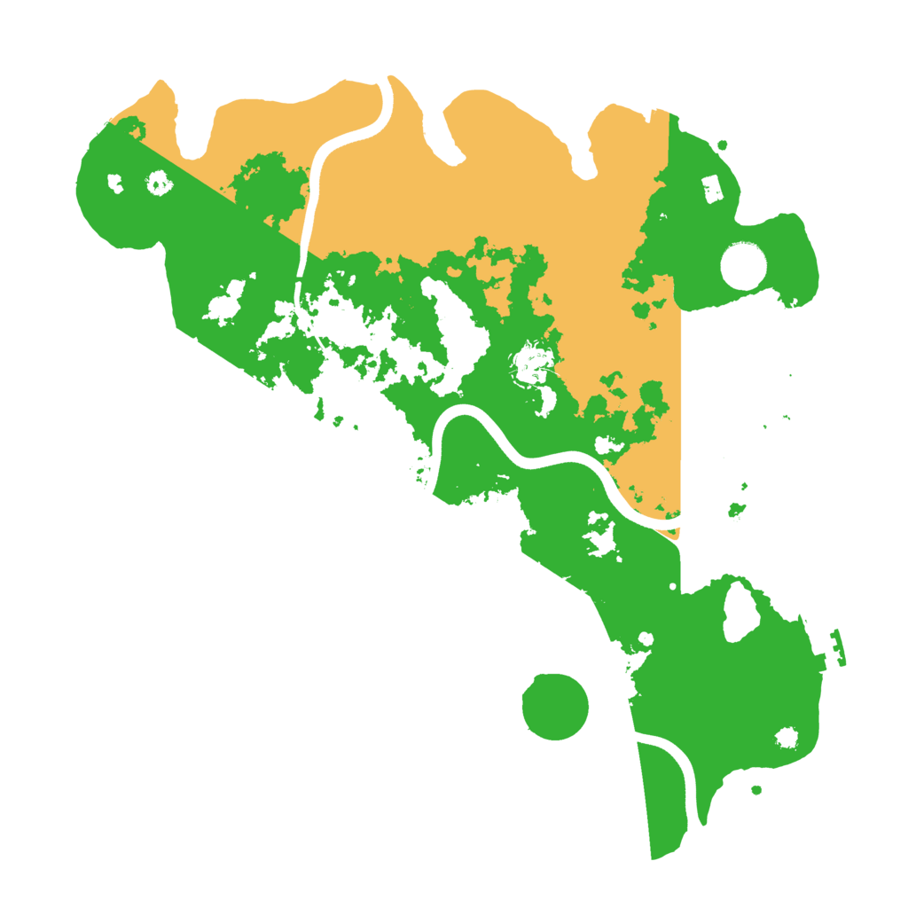 Biome Rust Map: Procedural Map, Size: 3700, Seed: 45482589